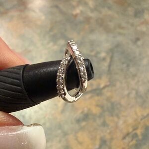 Kendra Scott Silver Crystal Hoop Earrings